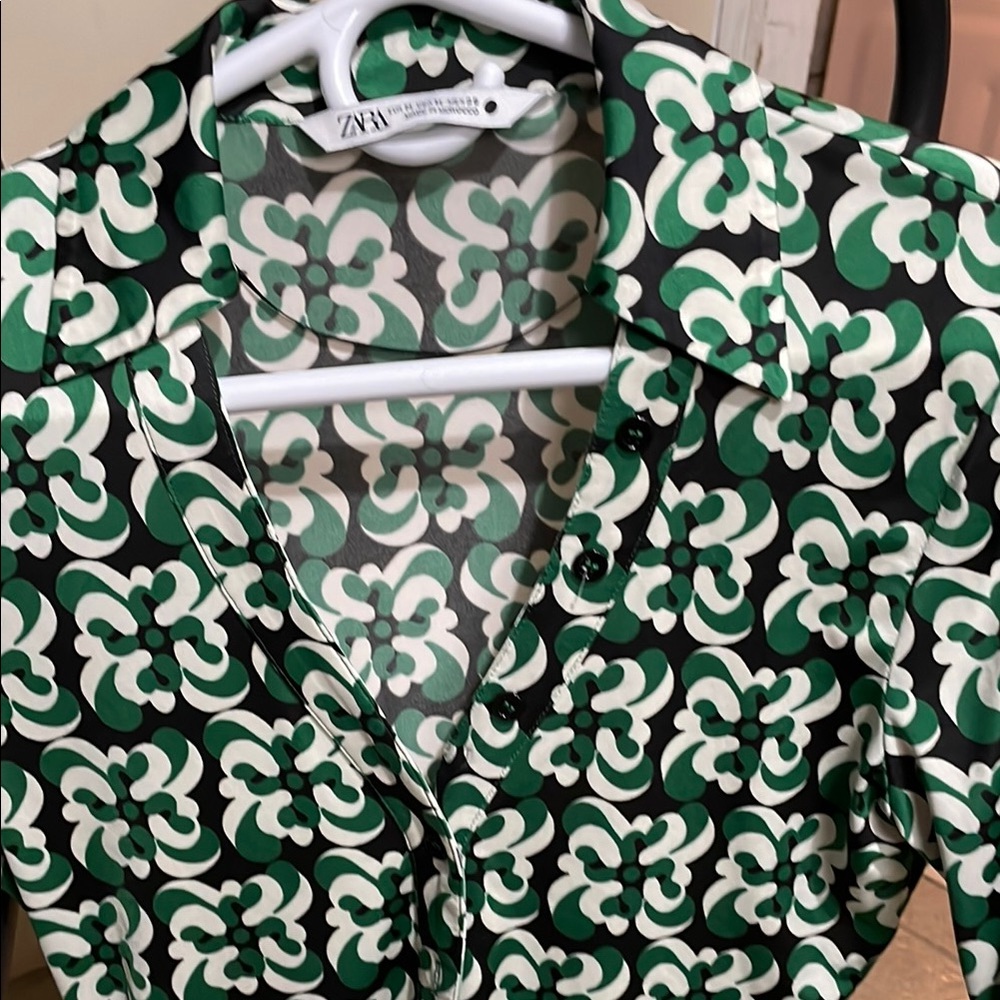 Multicolor Zara button down - Picture 4 of 4